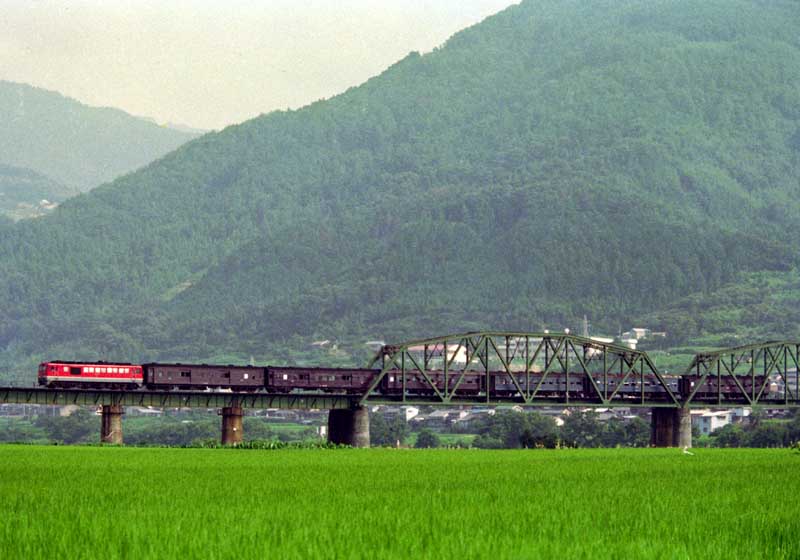 土讃本線　DF50 客車列車　箸蔵～佃