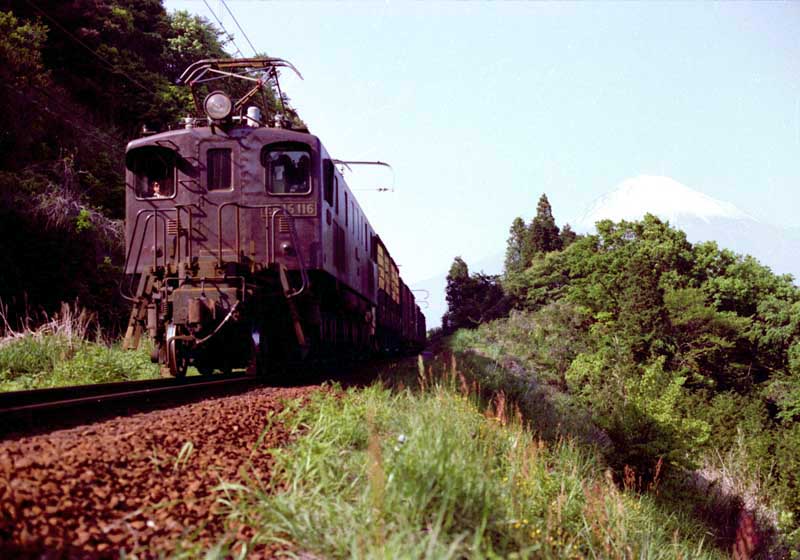 身延線　貨物列車　EF15