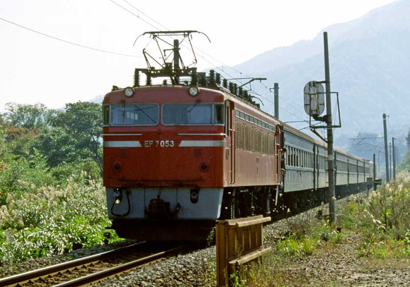 北陸本線　EF70　客車列車