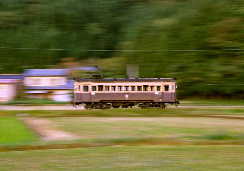 蒲原鉄道　ED1とモハ71　村松