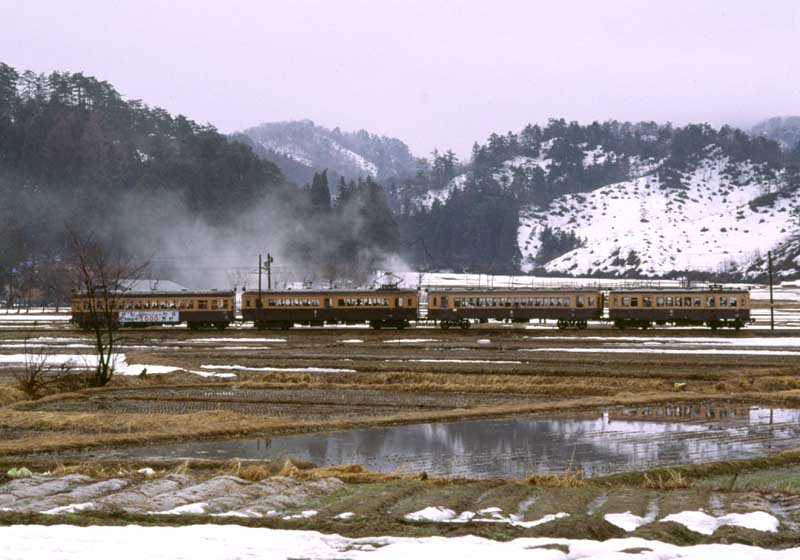 蒲原鉄道　さようなら運転　加茂～村松間廃止　モハ81　モハ71　クハ10　モハ91　高松～大蒲原